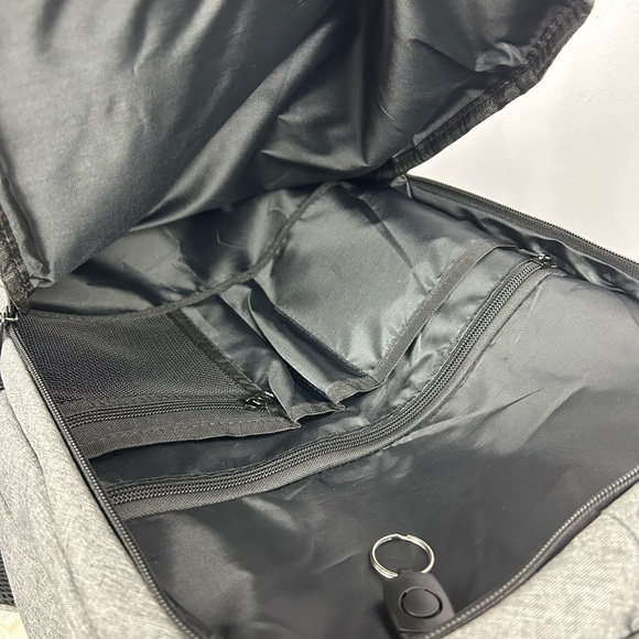 Ezuola Travel Laptop Backpack, Business Work Bag Gray - Picture 13 of 14